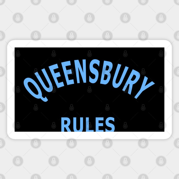 Queensberry Rules Sticker by Lyvershop